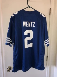 Carson Wentz Nike On Field Trikot XL Blau Home Indianapolis Colts #2 NFL Herren - Bild 1 von 6