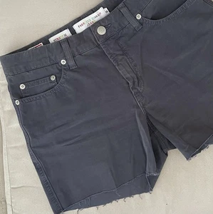 Fabrizio Gianni Jeans abgeschnittene Shorts Größe 6 dunkelgrau Stretch - Bild 1 von 8