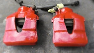 Bremssattel Bremszange Golf IV 4 Audi Lackiert Rot - Imagen 1 de 1