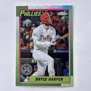 2025 Topps Chrome - 1990 Topps Bryce Harper #90CB-12 Philadelphia Phillies - Foto 1 di 2