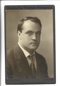 S9124/ Alfons Schützendorf Opernsänger Kabinettfoto Bayreuther Festspiele 1908 - Bild 1 von 2