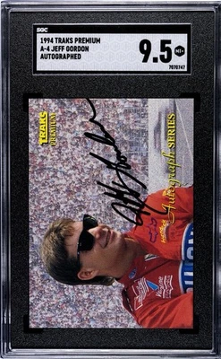 Jeff Gordon 1994 Traks Premium Autograph Series NASCAR 1/3500 SGC 9.5 Foto 1 de 2