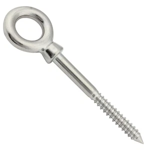 Augbolzen mit Holzgewinde Ringbolzen Ringschraube Augenschraube Edelstahl A4 V4A - Bild 1 von 3