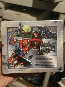 2021-22 Upper Deck Marvel Spider-Man Metal Universe Trading Cards Hobby Box! NEW - Picture 1 of 12
