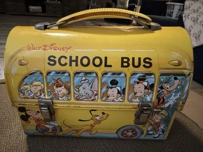 Fiambrera autobús escolar Walt Disney años 70 sin termo Mickey Mouse Foto 1 de 4