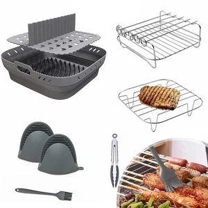 8tlg Friteuse Zubehör Set Heißluftfritteuse Backform Heißluftofen Backzubehör - Bild 1 von 12