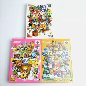 Mario Party 1 2 3 Lot 3 Set Nintendo 64 Used Retro Video Games - Picture 1 of 5