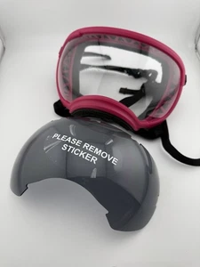 Rex Specs Hundebrille XLarge Pink UV 400 Vollsicht Stoßfest Rauchglas - Bild 1 von 7