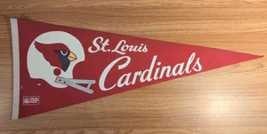 ST. LOUIS CARDINALS Vintage NFL Football 1980s 30" PENNANT Full Size Two Bar - Picture 1 of 9