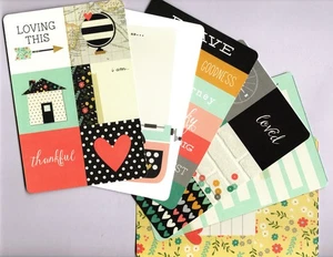 Simple Stories I AM... 6pK HANDMADE 2x2 & 4x6 JOURNAL/EPHEMERA CARDS - Picture 1 of 7