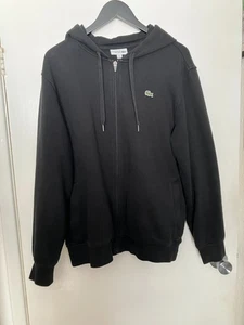 Lacoste Hoodie mit durchgehendem Reißverschluss schwarz (Herrengröße 6 - XL) neu mit Etikett - Bild 1 von 7