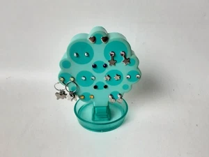 American Girl Aqua orecchino albero per bambola 2014 ritirato con 11 paia di orecchini - Foto 1 di 5