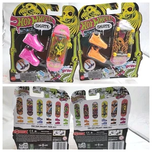 2 Hot Wheels Skate Neon Bones Tony Hawk Scarpe da tastiera e skateboard, Veritbird - Foto 1 di 12