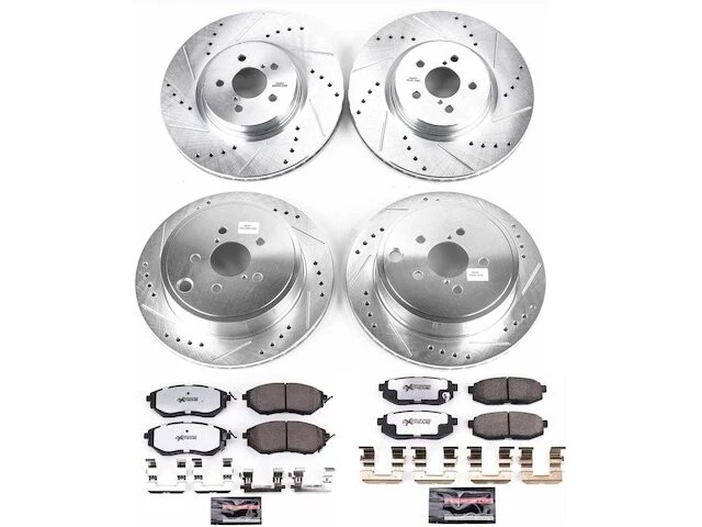 Kit de pastillas de freno delanteras y traseras y rotor para Subaru Legacy 2011 SG743FC 2010-2014 Foto 1 de 1