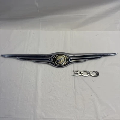 2005-2010 Chrysler 300 Trunk Emblem Wing Logo with 300 Badge OEM Chrome - Image 1 of 4
