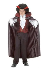 Costume da vampiro gotico per bambini, taglia media, abito elegante Halloween G51214M - Foto 1 di 1