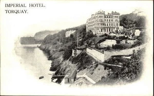 Vintage Postcard ~1920/30 Imperial Hotel in TORQUAY Rare Outside View Postcard - Picture 1 of 1