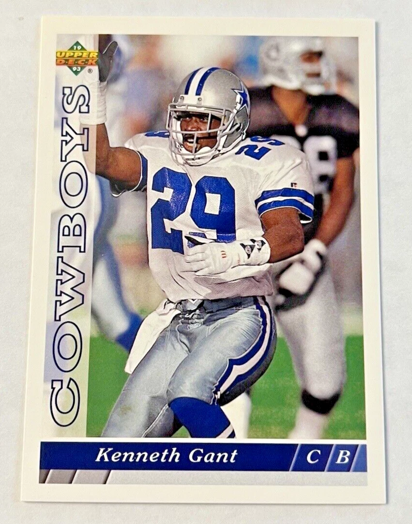 1993 Upper Deck NFL Football Trading Card #D12 Kenneth Gant Dallas Cowboys