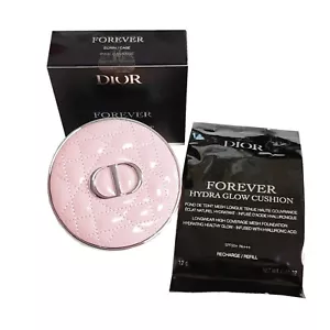 DIOR Forever Hydra Glow Mesh Cushion Refill & Pink Vinyl Cannage Limited Case - Picture 1 of 12