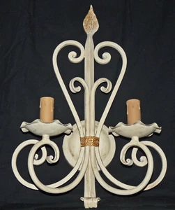 Lampada da parete grande shabby ferro battuto forgiato per open space art.316 - Picture 1 of 3