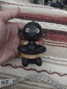 ADORABLE VINTAGE BLACK DOLL, BLINKY 4.5" ITALY - Picture 1 of 9