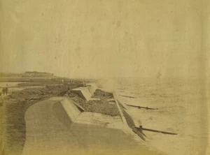 France Le Havre Digue en construction? ancienne Photo 1890 - Picture 1 of 3