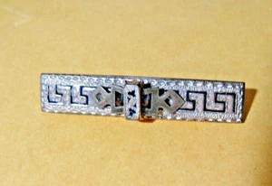 Gold Plate on Copper Bar Pin c.1900 - Picture 1 of 8