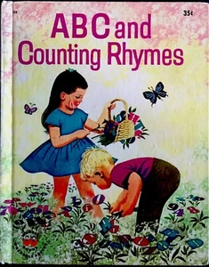 ABC & COUNTING RHYMES ~ Vintage Childrens WONDER Book - Picture 1 of 3