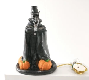 Vintage Paper Magic Group GRIM REAPER SKELETON illuminato Halloween soffiaggio stampo RARO! - Foto 1 di 12