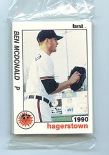 1990 Best Hagerstown Suns 30 card Baseball Set Ben McDonald Z4 Amricons