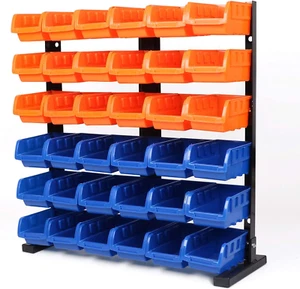 Contenitori Portaoggetti Parti Rack 36Pz Pattumiera Organizzatore Garage Plastica Negozio Strumento,Strumenti per - Foto 1 di 12