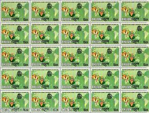 BHUTAN 10 & 25 1976 RARE Unissued STAMPS COMPLETE MINT SHEETS NAM COLOMBO SUMMIT