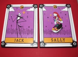 Nightmare Before Christmas Jack & Sally Tarot Black Wooden Wall Signs - Picture 1 of 4