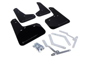 Rally Armor Mud flaps Black Flap Grey Logo For Ford Focus ST / RS 12-19 MK3 - Picture 1 of 4