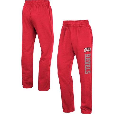 Men's Colosseum Scarlet UNLV Rebels Wordmark Pants Cover
