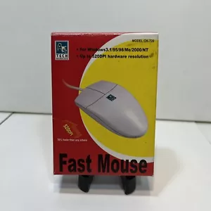 A4Tech Fast Mouse Two Button Ball Wired PS/2 OK-720 Brand New In Box - Picture 1 of 8
