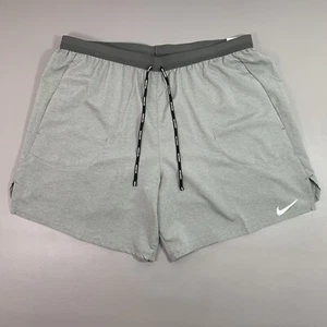 Nike Hombres Dri-Fit Stride 2 en 1 Forro Correr Corto 7” Gris Talla XXL NUEVO CON ETIQUETAS DQ1537-068 - Imagen 1 de 11