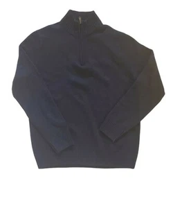 Sonoma Herren Supersoft Pullover 1/4 Reißverschluss XL Langarm Navy Neu - Bild 1 von 5