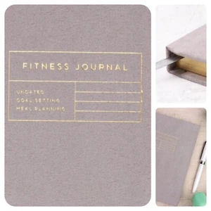 Fitness Journal A5 Workout Log Book Diet Gym Diary Fitness Exercise Meal Plan - Picture 1 of 6