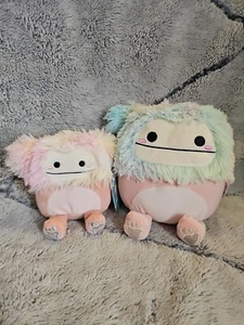 Diane The Peach Bigfoot Squishmallows Set 5 Inch , 7.5 Inch Stuff Plush Bnwt - Picture 1 of 3