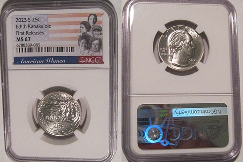 2023 S Edith Kanaka'ole 25c NGC MS67 American Women Quarter FIRST RELEASES Cover