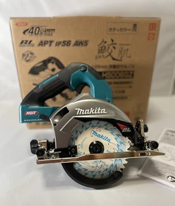 Makita HS006GZ 40v Cordless Circular Saw 125mm Blue Bluetooth AWS Tool Only - Picture 1 of 16