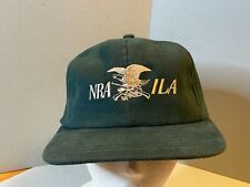 Vintage NRA National Rifle Association ILA green adjustable cap hat Snapback