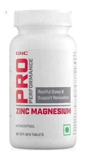 GNC Pro Performance Zinc Magnesium 60 Tablets - Picture 1 of 6