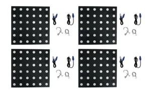 (4) Rockville STAGE MATRIX 36 RGB 6x6 Tri-Colored Matrix Blinder Lights DJ/Stage - Picture 1 of 12