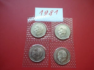 2 DM 1981 *D,F,G, J* Adenauer, Stempelglanz 35 000 Stück Originalbild - Bild 1 von 2