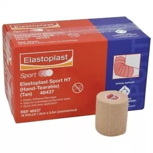 ElastoPlast Sport Tape Hand Tearable 7.5cm x 3.5m x 16 Rolls - Picture 1 of 1