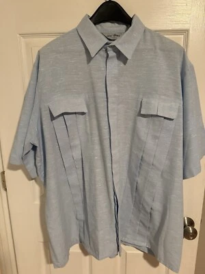 Da Vinci California Men’s Bowling Shirt Size XXL Casual Comfort Lightweight Blue - Image 1 of 4