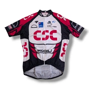 vintage Descente Team CSC cycling jersey Men's Medium full zip Riis Julich - Imagen 1 de 6