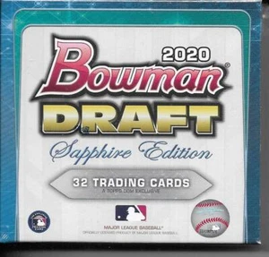 Bowman Draft Sapphire Edition Baseball Hobby Box 2020 NUOVO E SIGILLATO - Foto 1 di 1